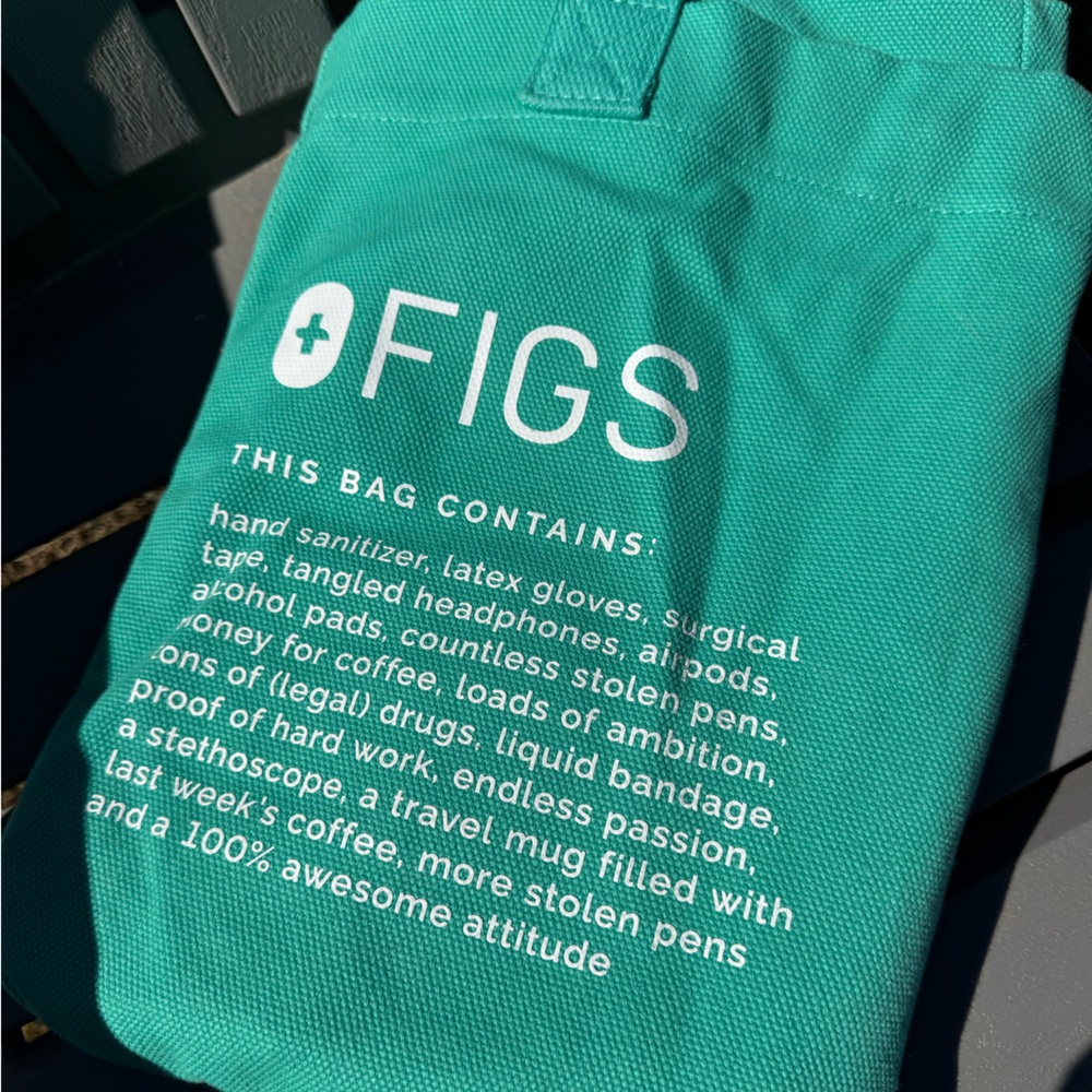 Figs Surgical Green Tote Bag